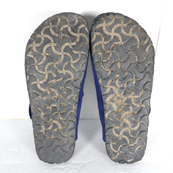 Birkenstock Papillio Women's Boston EU36 US5 Blue Suede Soft Footbed Clogs - Picture 12 of 15